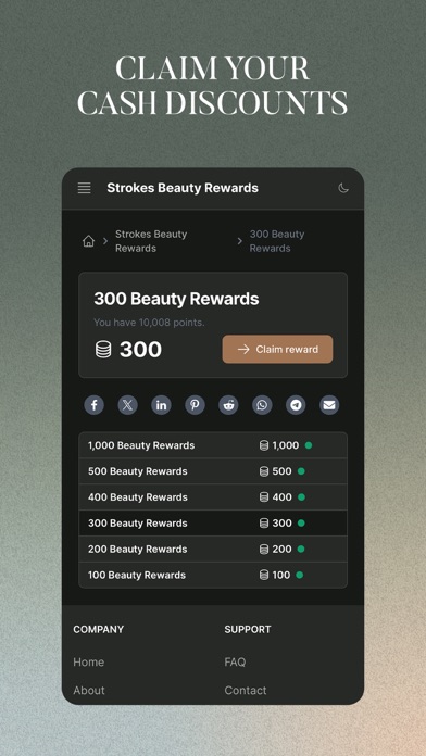 Strokes Beauty Rewards Screenshot