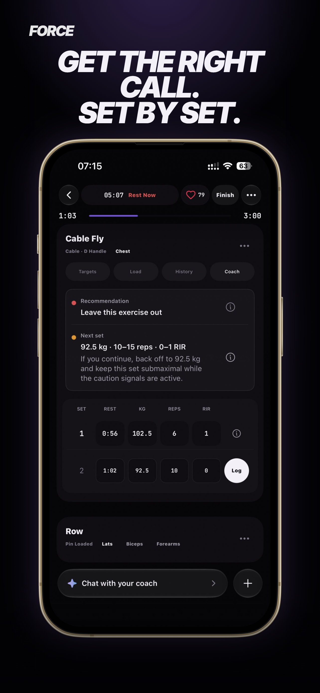 Force: Workout Log & AI Coach screenshot 3