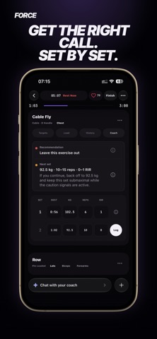 Force: Workout Log & AI Coach screenshot