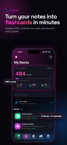 Studier: AI Flashcards & Quiz Screenshot 1 of 10