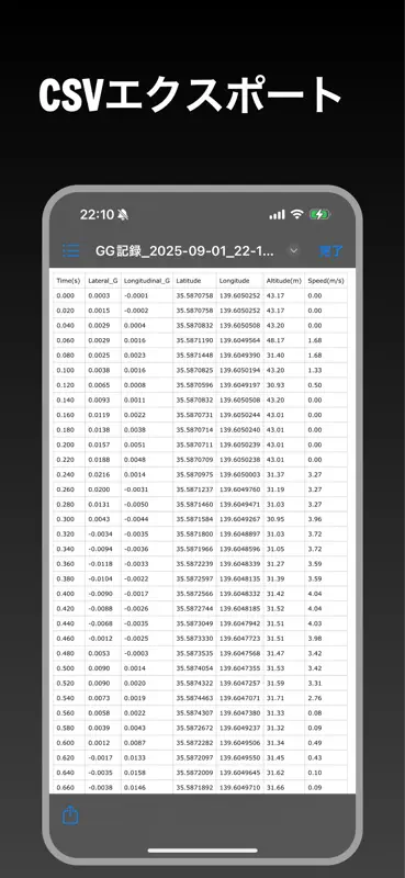 Gトレース - Gメーター/走行記録 screenshot 8 of 8