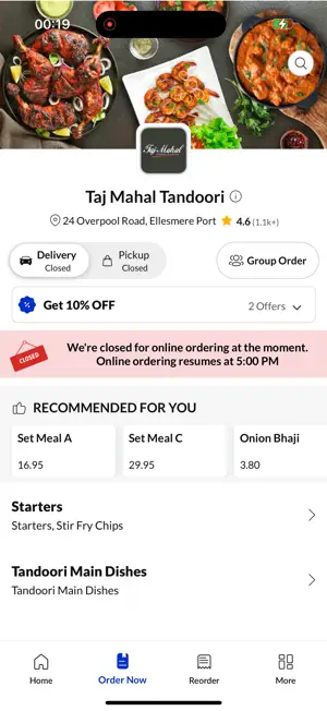 Taj Mahal Tandoori screenshot 2
