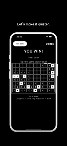 Minesweeper | Black and White screenshot