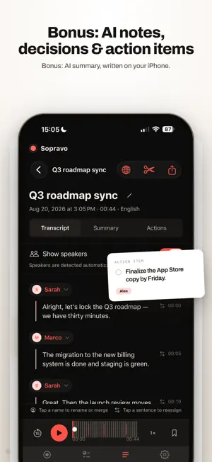 Sopravo: Voice Recorder screenshot 3