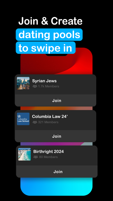 FirstMatch. Exclusive. iPhone screenshot 1 - Lifestyle app