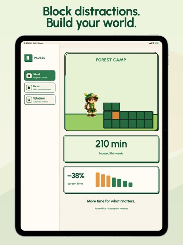 Screen Time Control - Paused iPad screenshot