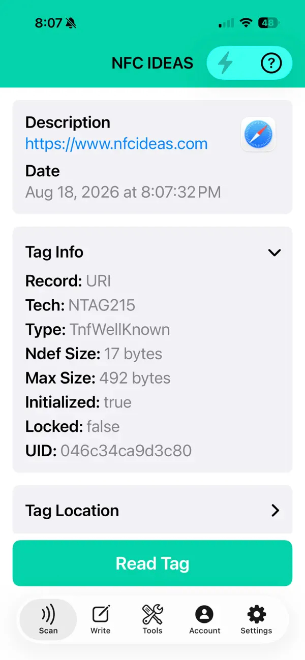 Screenshot #3 pour Nfc Ideas