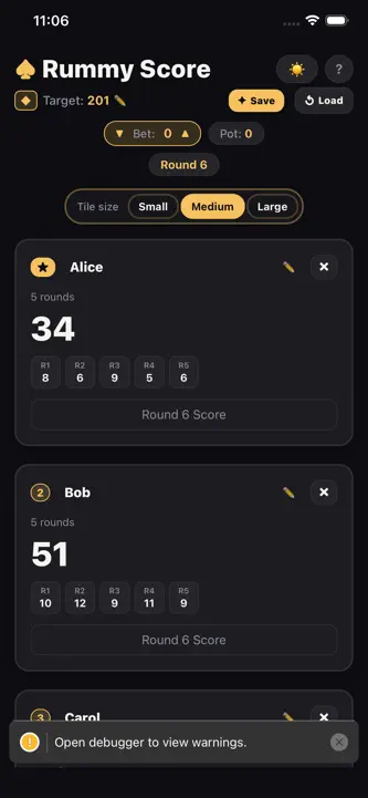 Rummy Score Book screenshot 3
