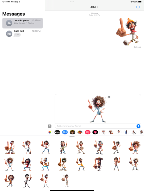 Screenshot #5 pour Number One Stickers