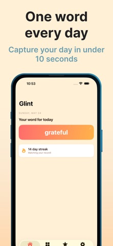 Glint - One Word Journal screenshot