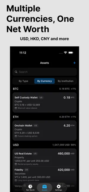 Taproot: Net Worth Tracker screenshot 3