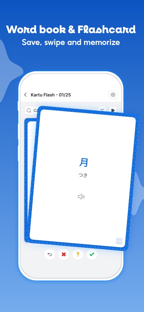 Mazii: Dict. to learn Japanese - Users can build personalized vocabulary decks, utilizing interactive flashcards with audio pronunciation for effective memorization.