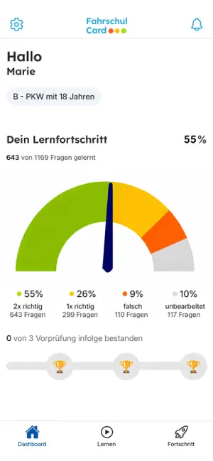 Fahrschulcard screenshot 1