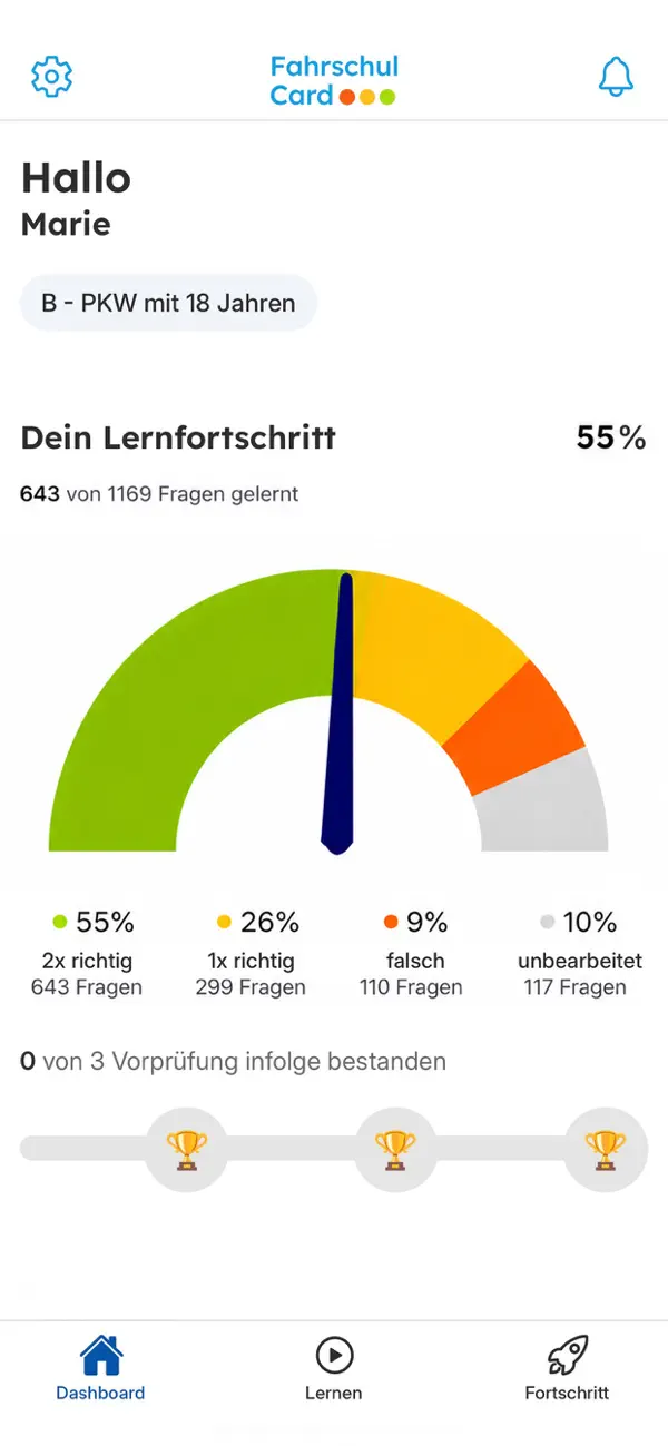 Screenshot #1 pour Fahrschulcard