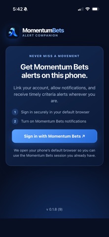 Momentum Bets Screenshot 3 of 3