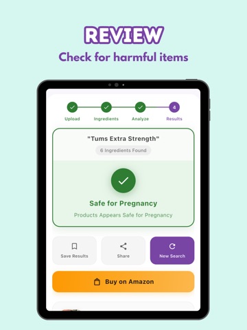 SafeMom: Pregnancy Safe Scan iPad screenshot