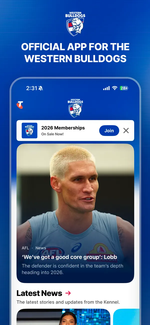 Screenshot #1 pour Western Bulldogs Official App
