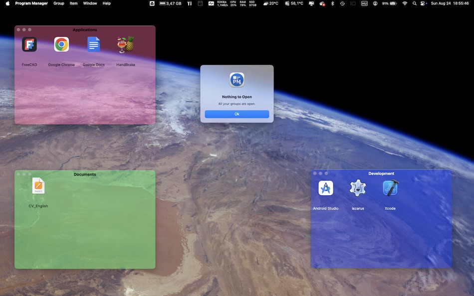 #7. Program Manager (macOS) By: Endre Olah