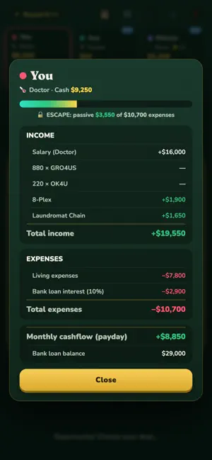 Rat Race: Money Board Game screenshot 3
