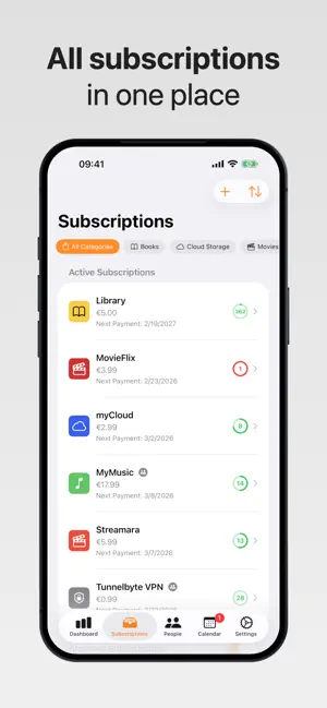 Shaggle - Split subscriptions screenshot 2