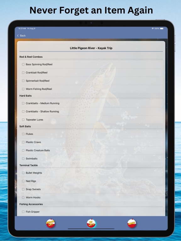 FishReady iPad screenshot 6 - Sports app