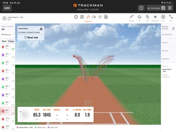 Trackman Cricket Pro iPad screenshot