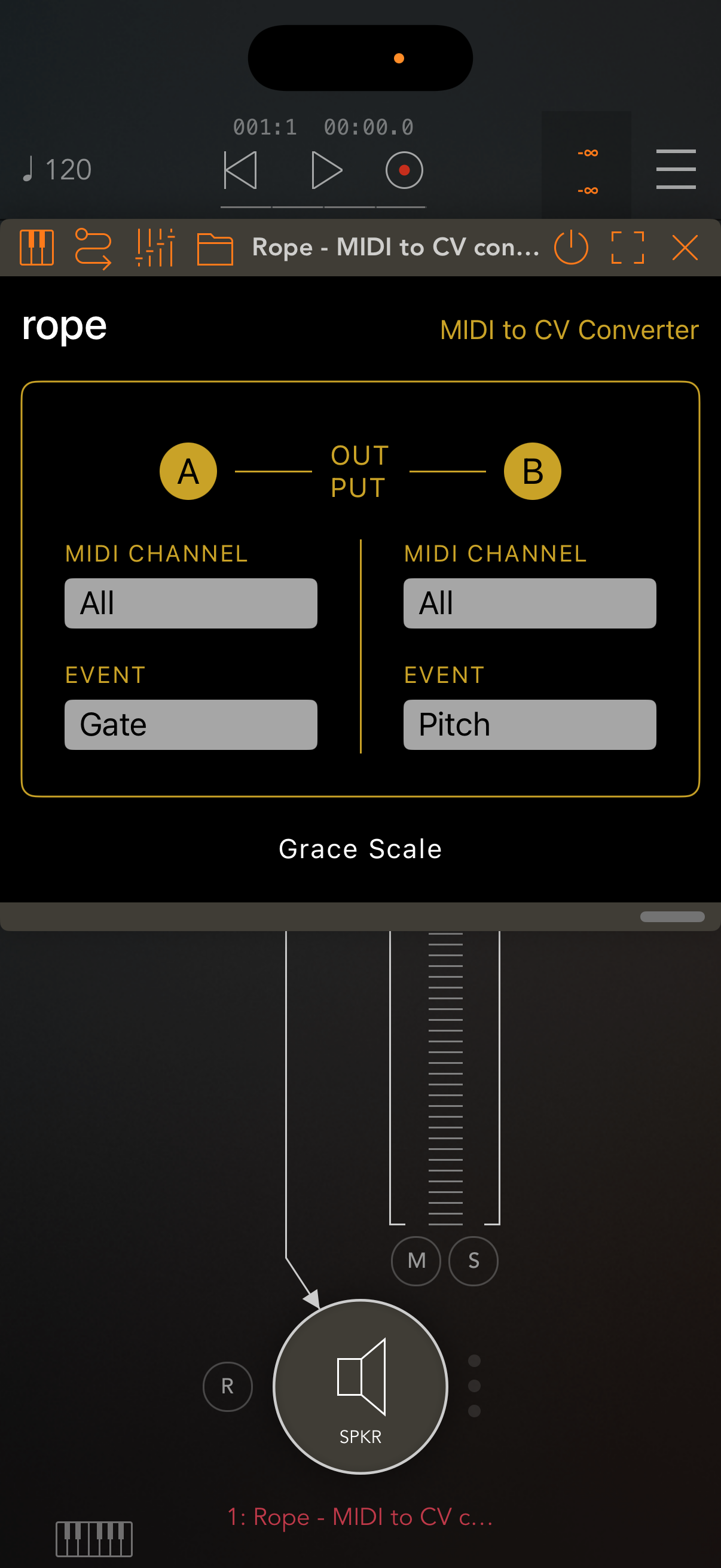 Rope - MIDI to CV converter screenshot 3
