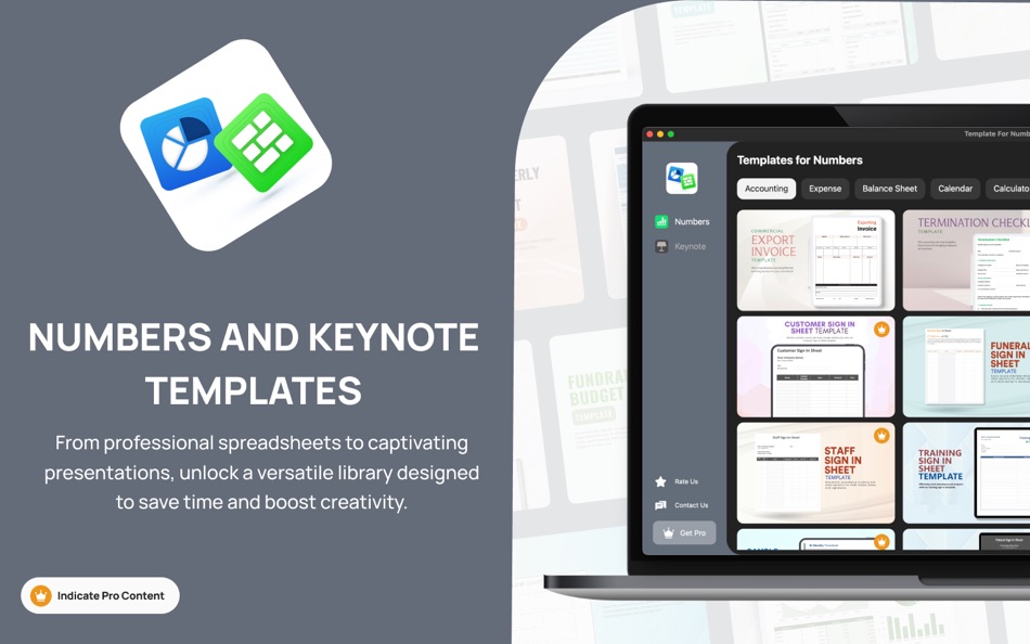 #1. Template For Numbers & Keynote (macOS) 由: Faisal Musthaq