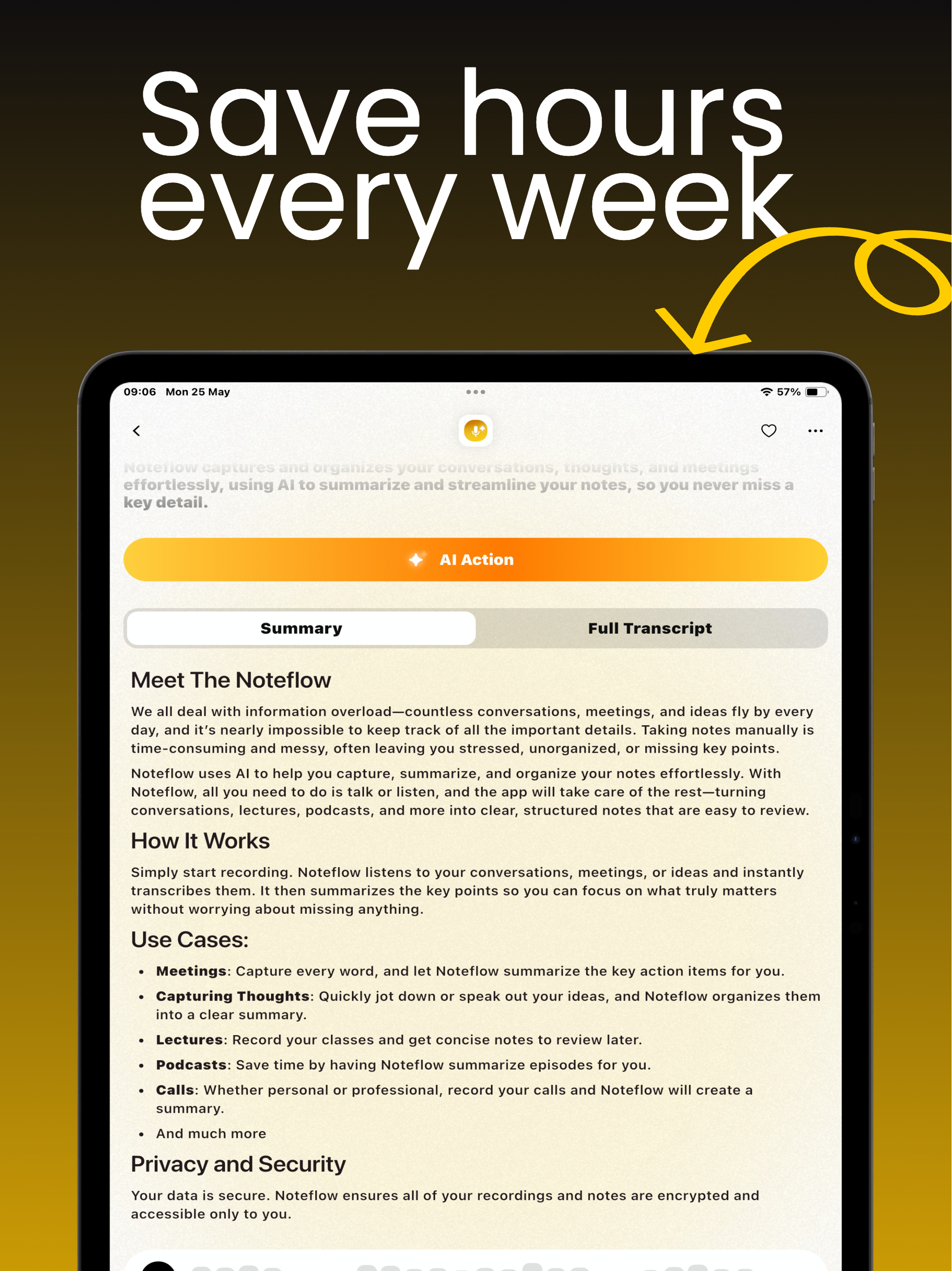 Noteflow: AI Notes Taking screenshot 12