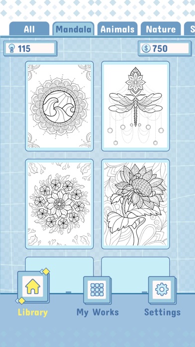 Screenshot #1 pour Color Joy: Freestyle Coloring