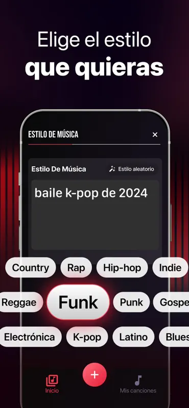 Canciones con IA - Сrea música screenshot 3 of 5
