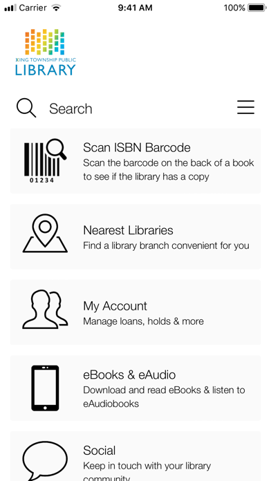 Screenshot #1 pour King Township Public Library