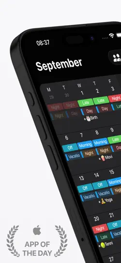 Скриншот Supershift - График Cмен на iPhone 1