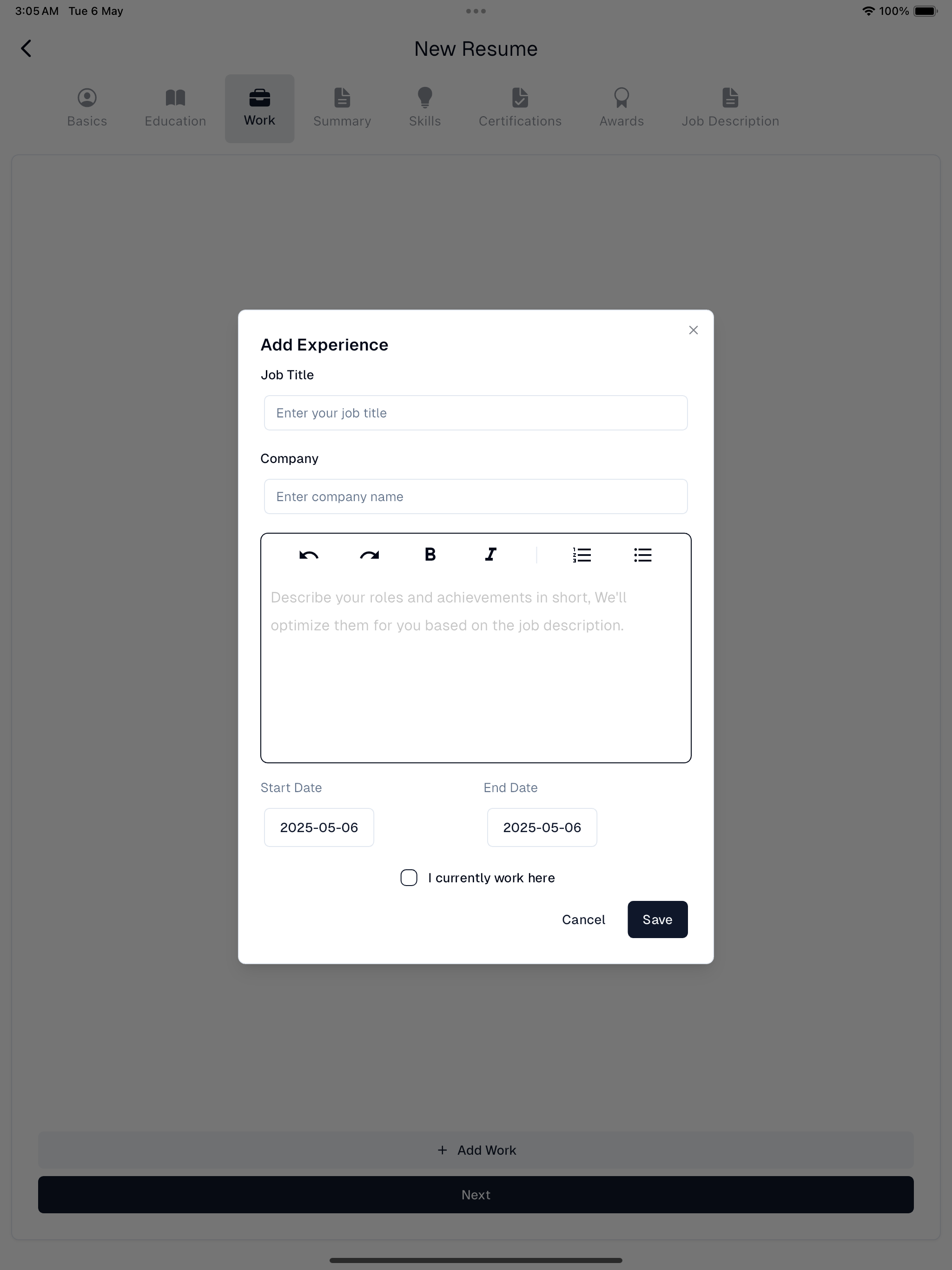 Intelligent CV Maker Pro