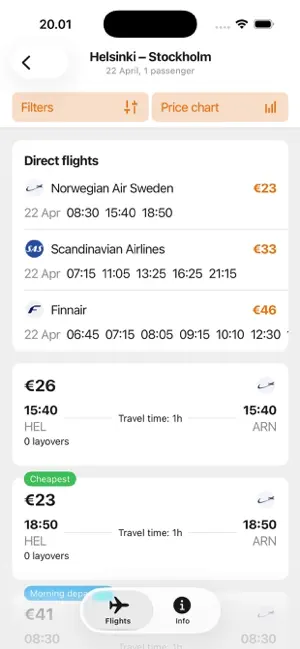 Cheap flights・All airlines screenshot 4