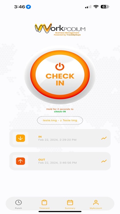 TrackMyGuys Screenshot