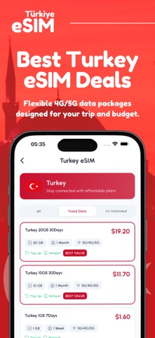 土耳其 eSIM: 高速5G旅游流量 screenshot