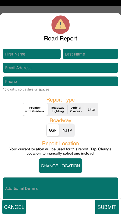 SafeTrip NJ Screenshot