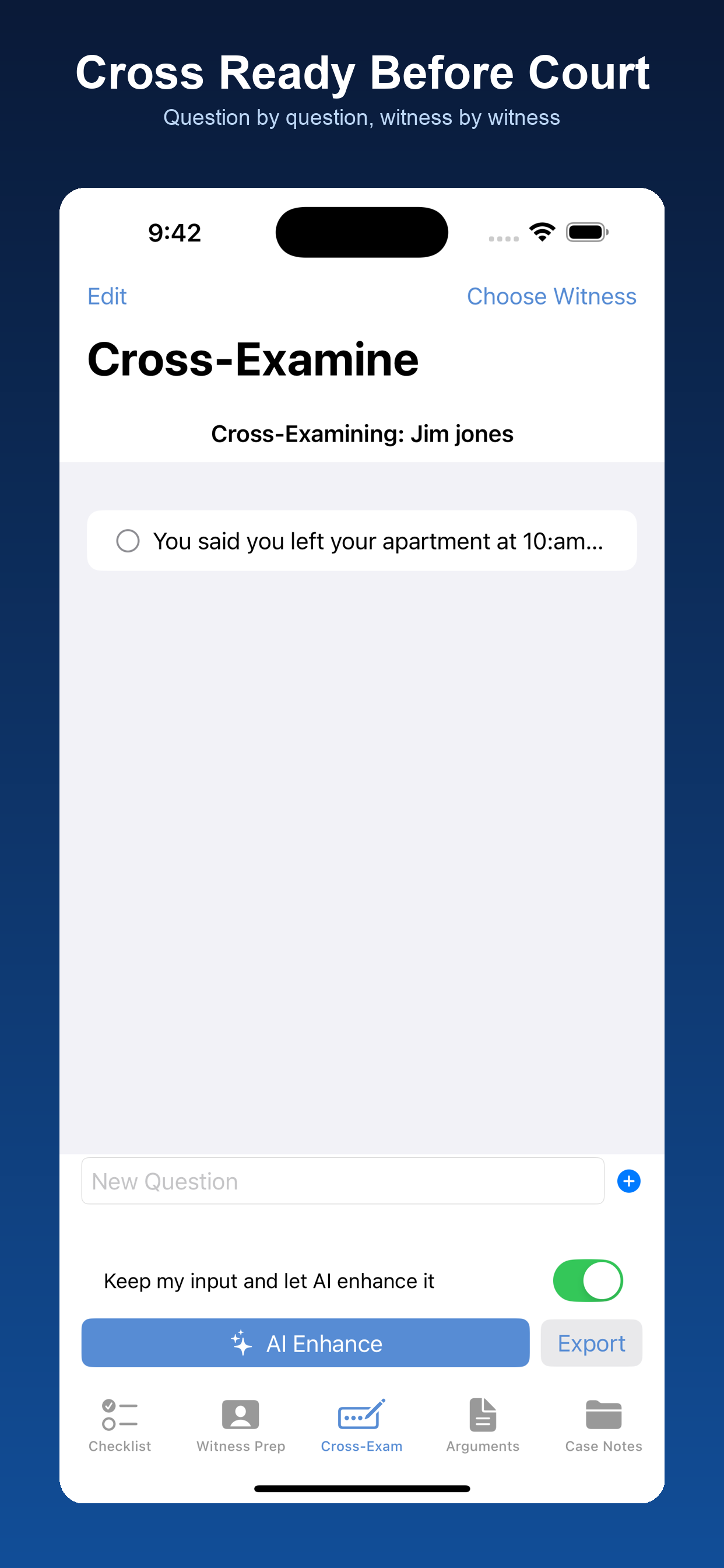 TrialMate: Attorney Case Prep screenshot 3