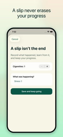 iQuit: Quit Smoking Tracker iPhone screenshot