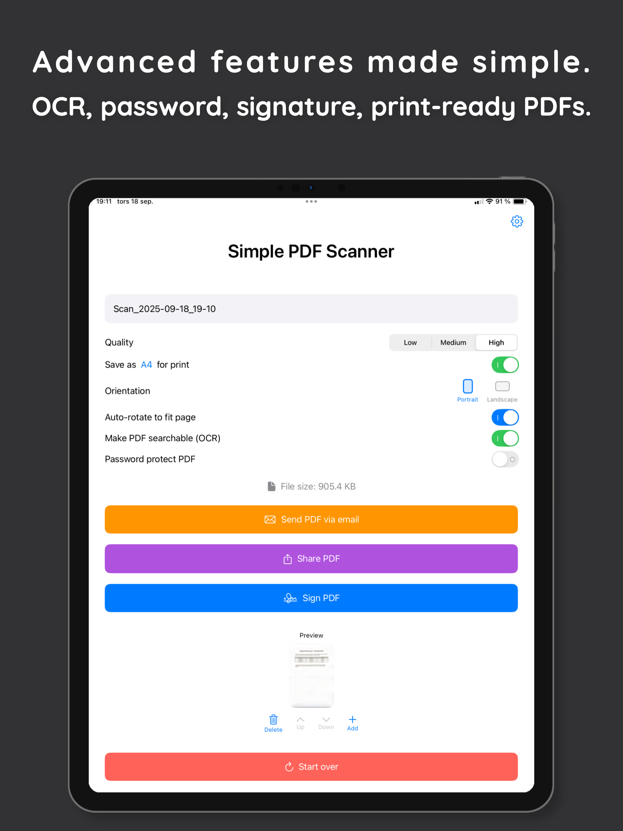 Simple PDF Scanner App screenshot 10