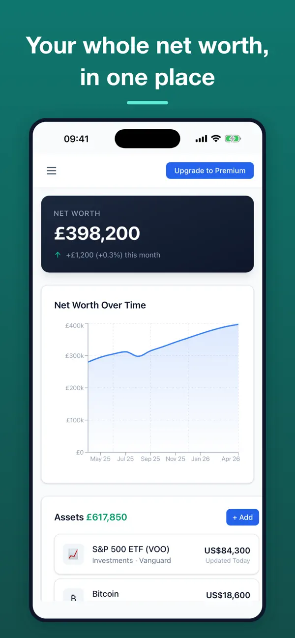 Screenshot #1 pour Wealth Tracker - Net Worth