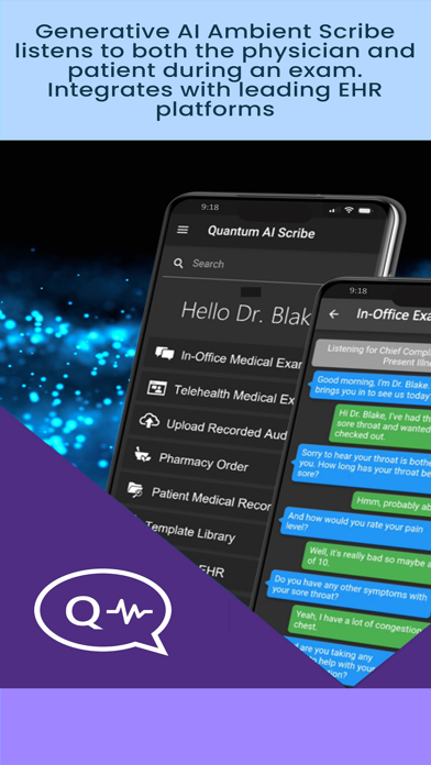 Quantum Health Ambient Scribe Screenshot
