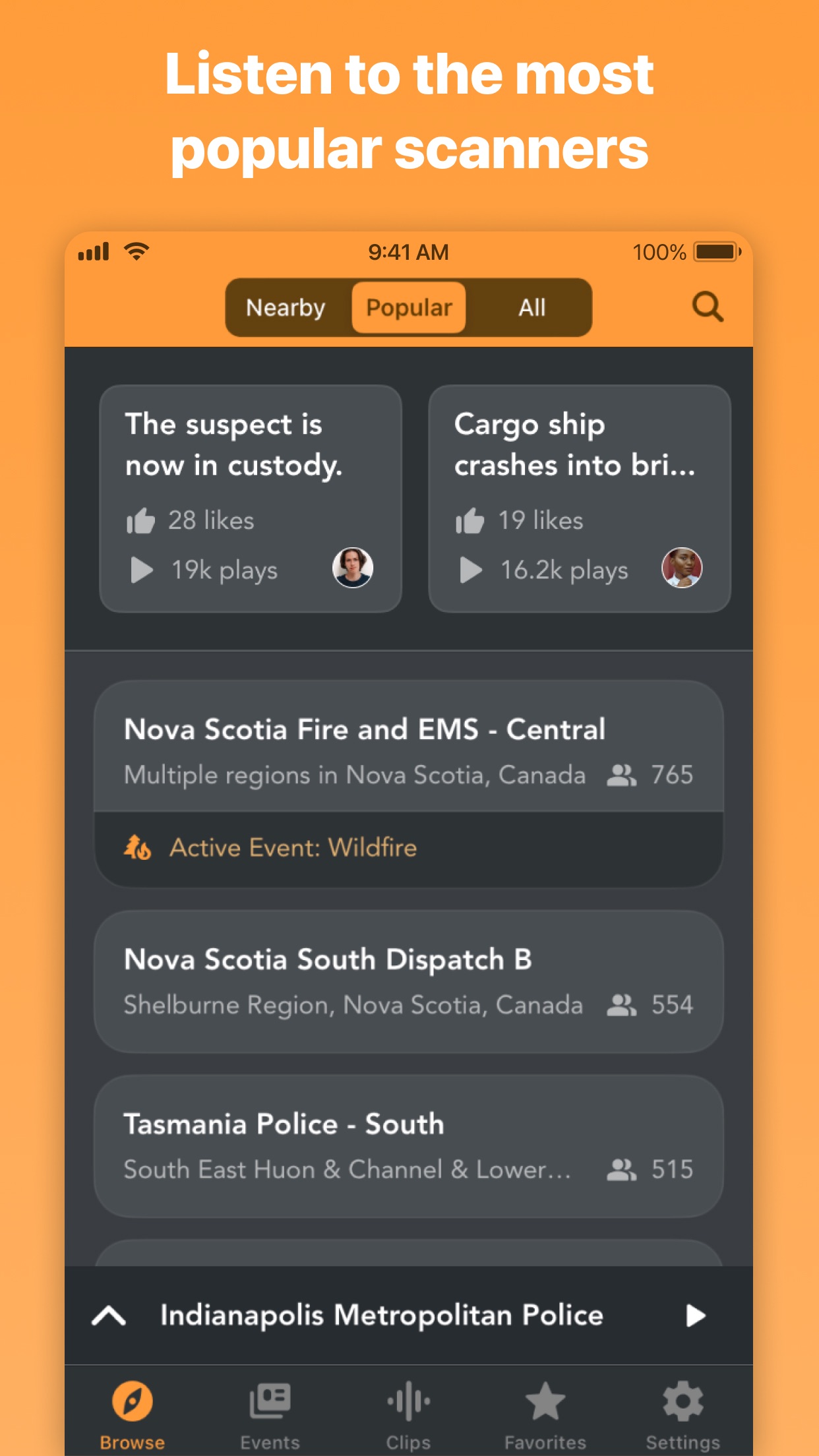 Police Scanner Radio & Fire screenshot 4