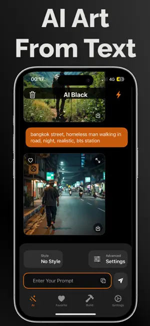 AI Art Photo Generator - Black screenshot 2