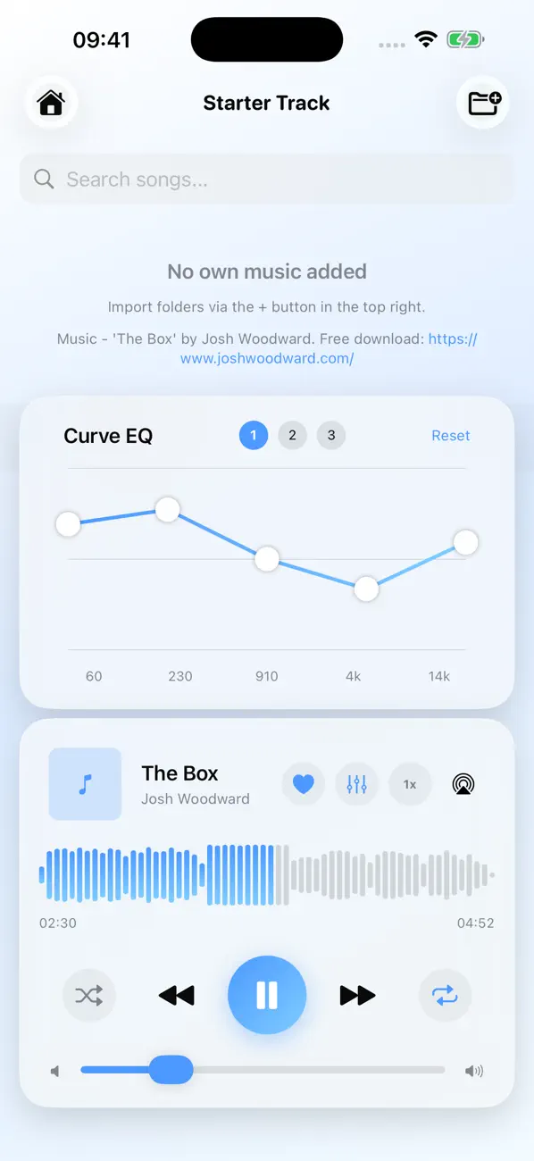 Screenshot #2 pour Glaze - Offline Music Player