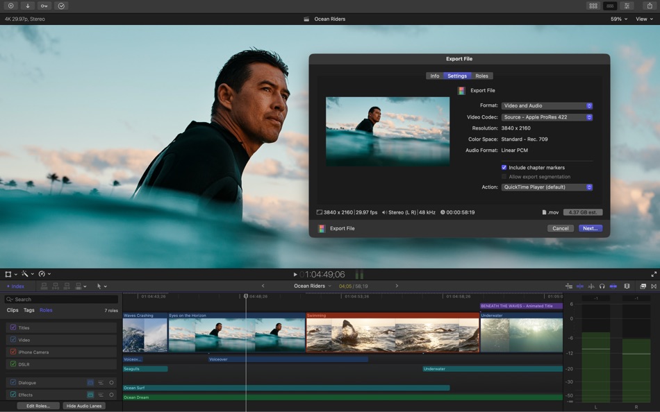 #7. Final Cut Pro (macOS) Av: Apple