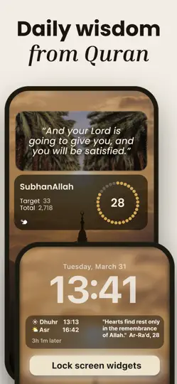 Kuran Widgets: Ayet & Zikir iPhone Ekran Görüntüsü 3