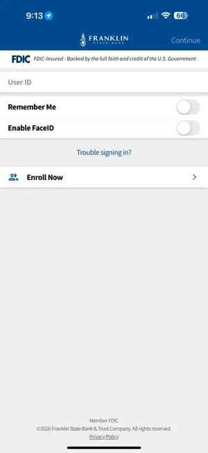 Franklin State Bank screenshot 2