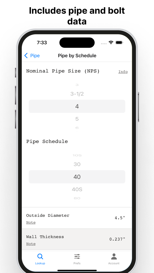 #8. Flange Bolt Size & Torque (iOS) 由: Open Source Consulting LLC